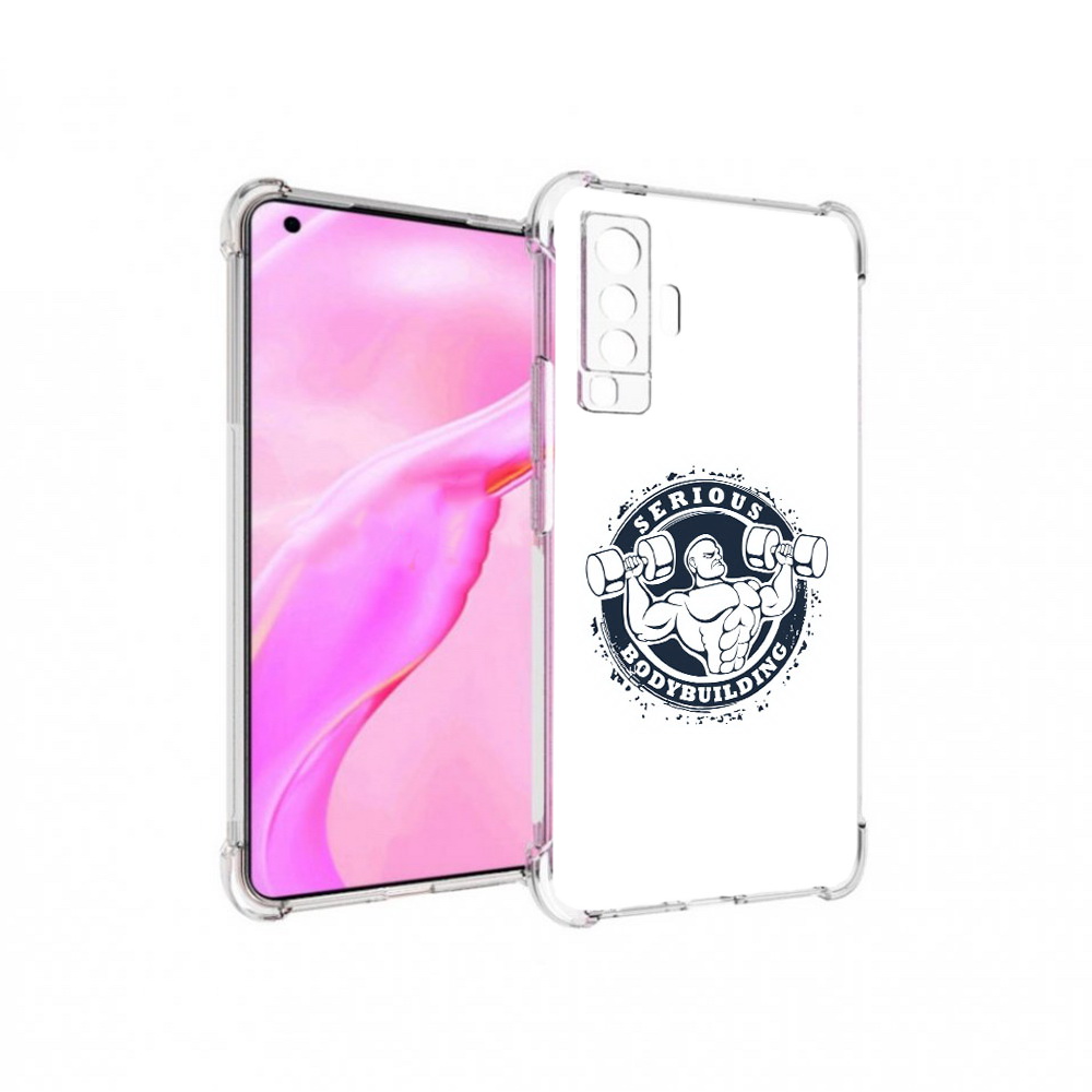 

Чехол MyPads Tocco для Vivo X50 бодибилдинг воля к победе (PT226969.391.231), Прозрачный, Tocco