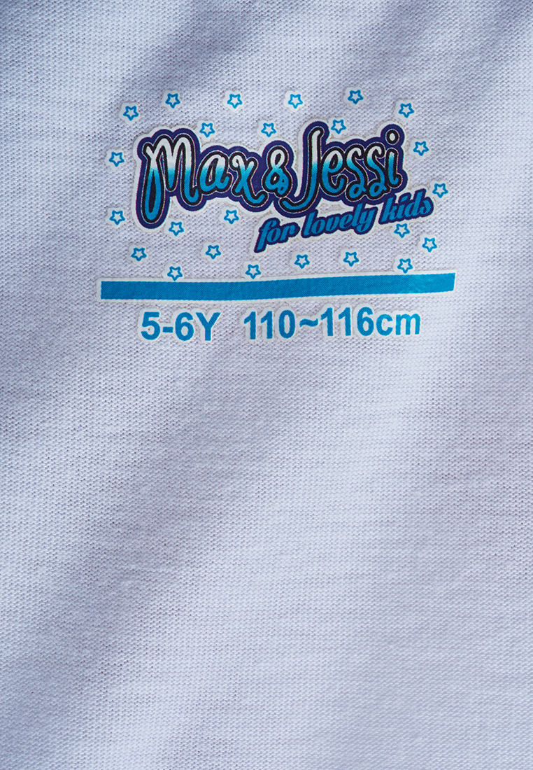 Пижама детская Max&Jessi SS23C242, белый, темно-синий, 104
