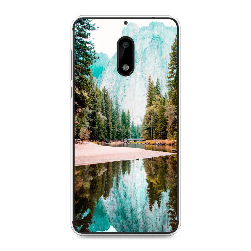 

Чехол Awog на Nokia 6 / Нокиа 6 "Горы 11", Зеленый;голубой, 120350-4
