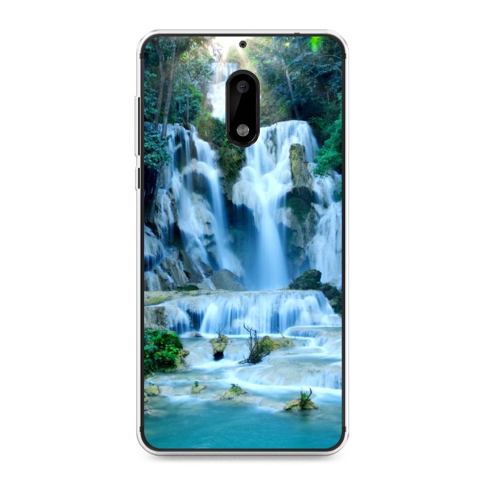 

Чехол Awog на Nokia 6 / Нокиа 6 "Водопад 8", Голубой;зеленый, 120350-4