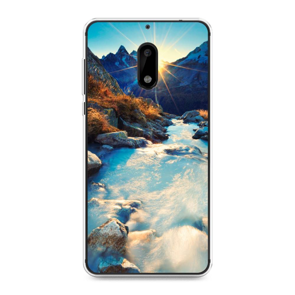 

Чехол Awog на Nokia 6 / Нокиа 6 "Восход 7", Коричневый;белый;голубой, 120350-4