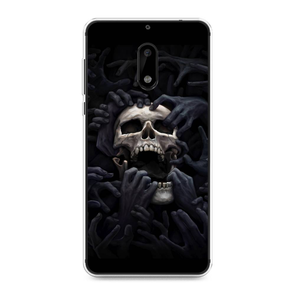

Чехол Awog на Nokia 6 / Нокиа 6 "Череп 29", Черный;серый, 120350-9