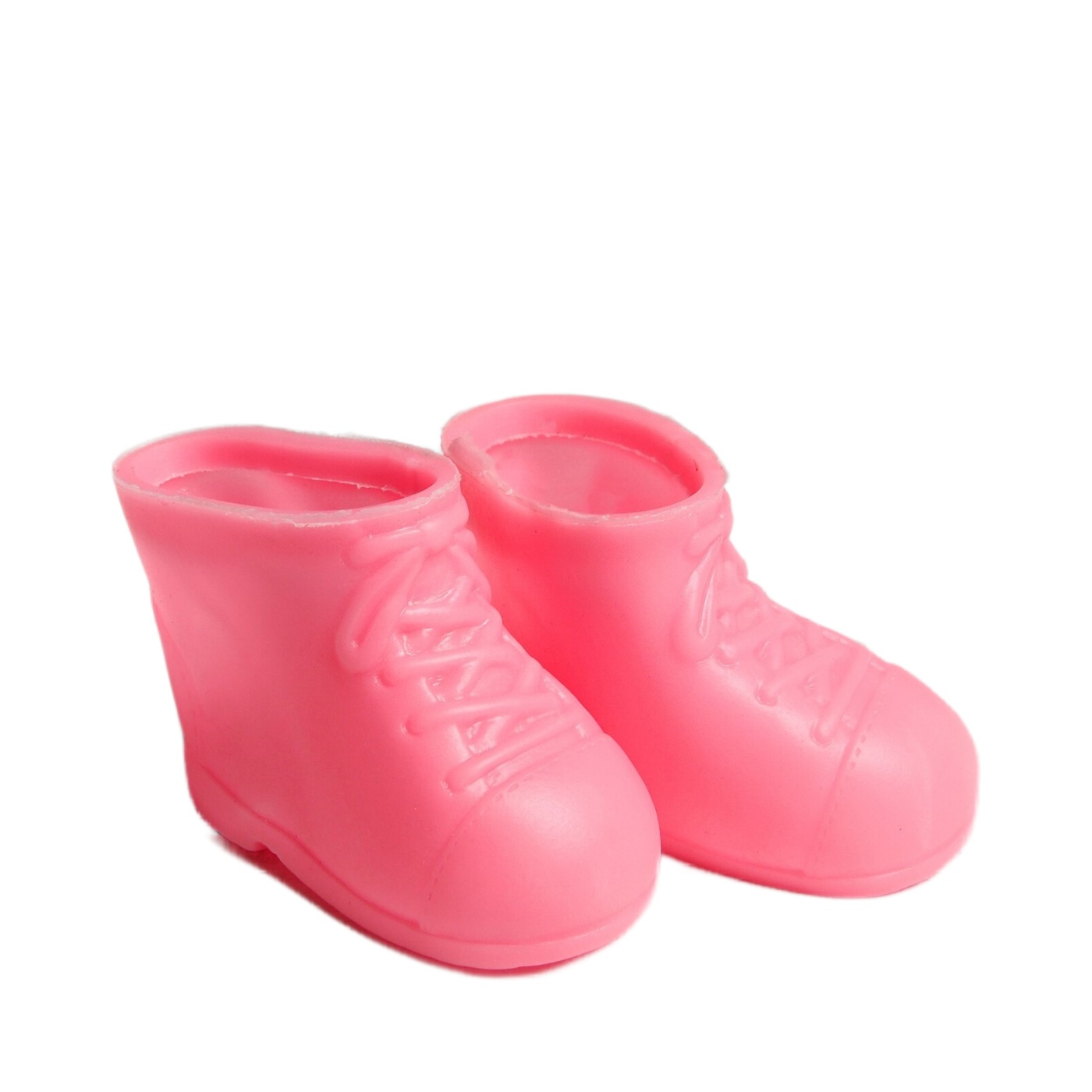 КНР Ботинки Бантики, длина подошвы 6,5 см, 1 пара, розовые