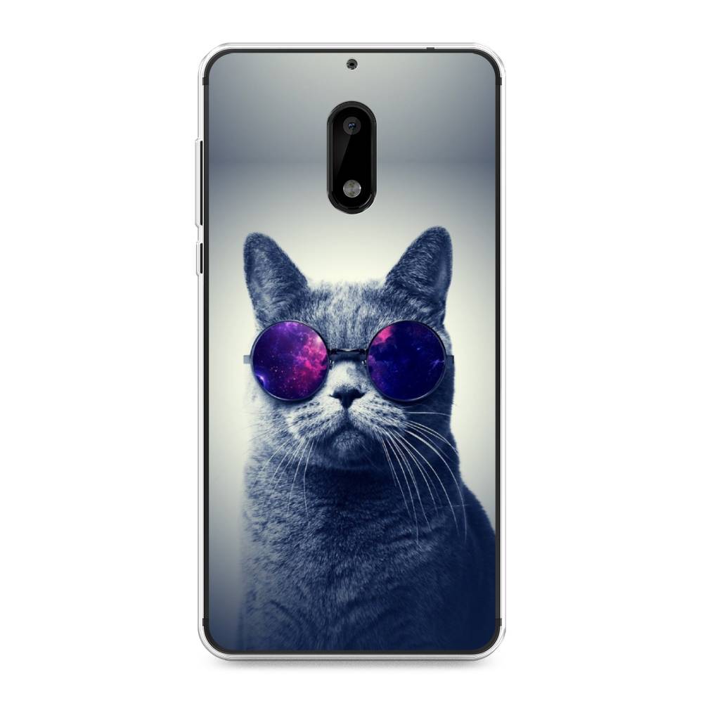 

Чехол Awog на Nokia 6 / Нокиа 6 "Космический кот", Красный, 120350-1