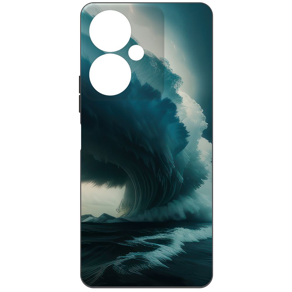 

Чехол-накладка Krutoff Soft Case Торнадо для Vivo Y27 4G черный