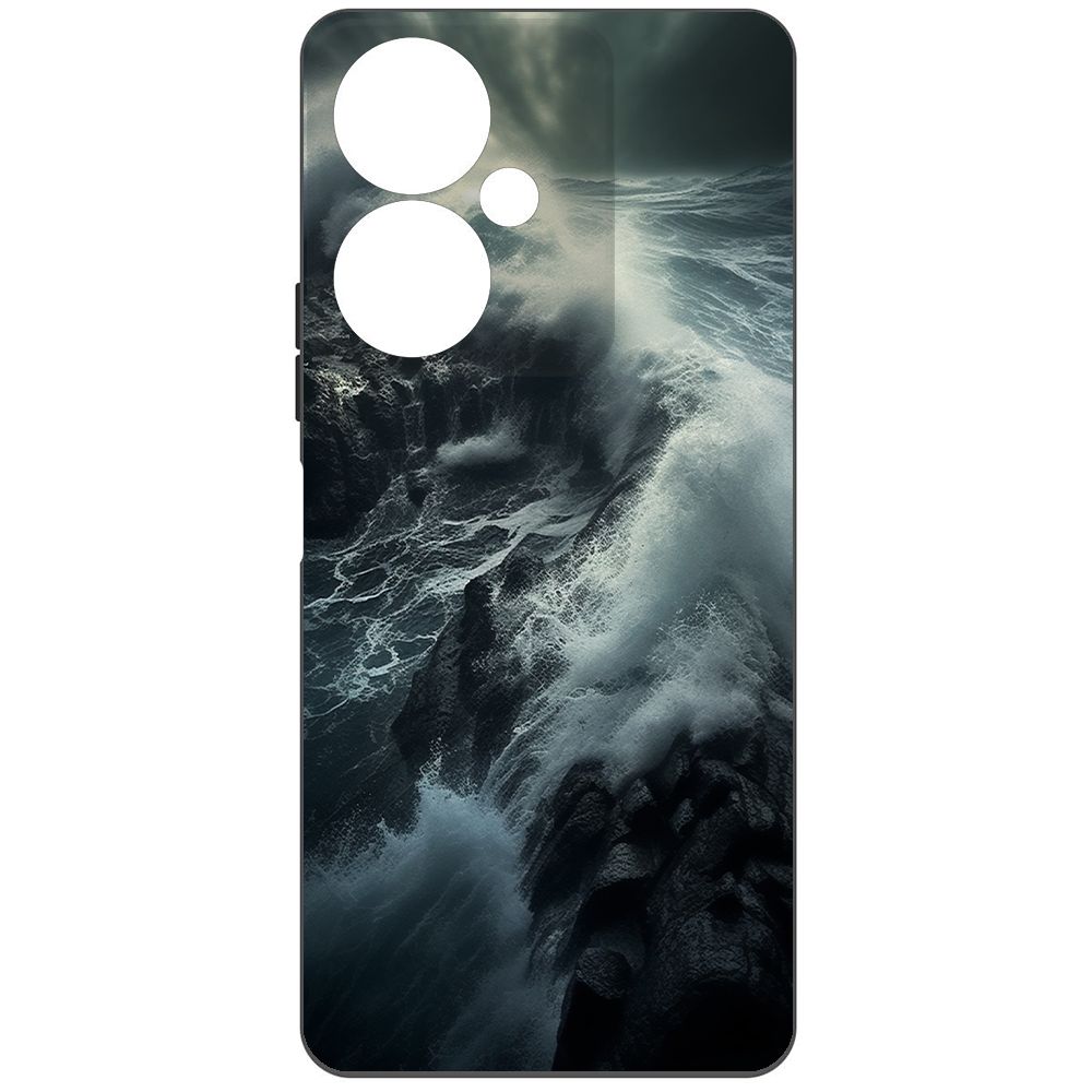 

Чехол-накладка Krutoff Soft Case Шторм для Vivo Y27 4G черный