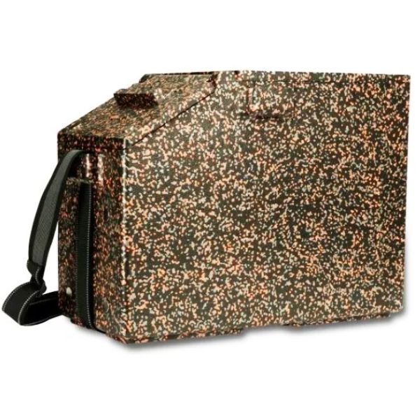 Рыболовный зимний ящик Ice Box CLASSIC Чёрно-Оранжевый + Система хранения удочек  Любитель