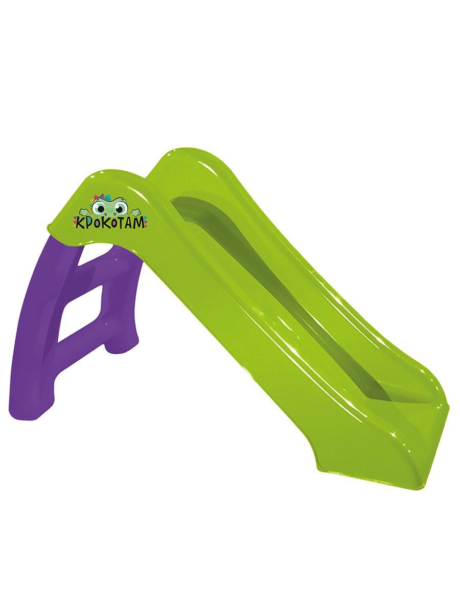 Горка детская Maksi-sale Крокотам 70 см зеленый-фиолетовый