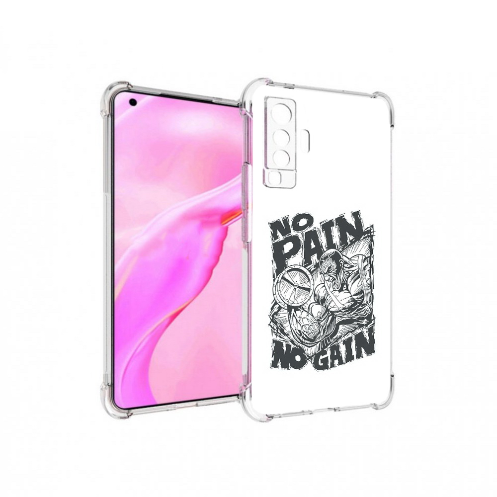 

Чехол MyPads Tocco для Vivo X50 бодибилдинг тяжелая работа (PT226969.391.238), Прозрачный, Tocco