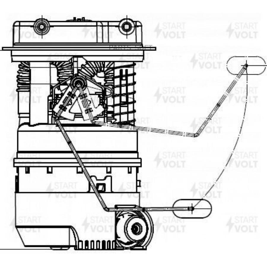 Модуль топливного насоса для а/м Renault Logan II (14-)/Sandero II (14-) 1.6i (SFM 0907)