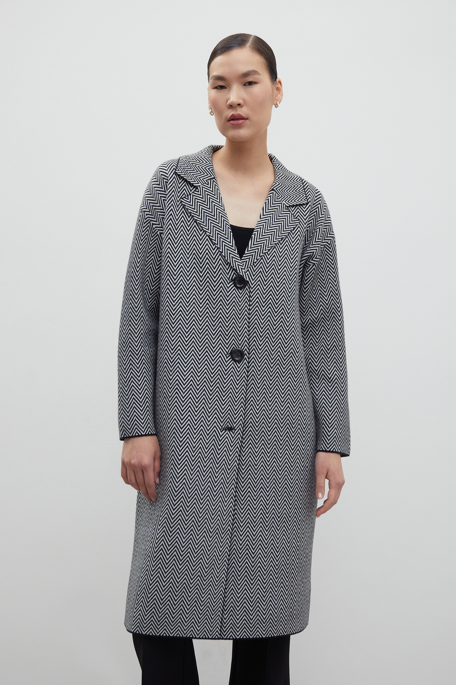 

Пальто женское Finn Flare FBD11105 черное S, Черный, FBD11105