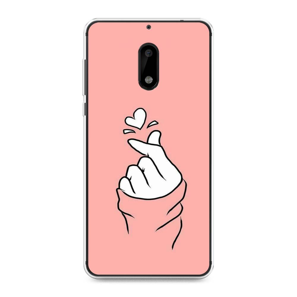 

Чехол Awog на Nokia 6 / Нокиа 6 "Любовь-щелк", Оранжевый, 120350-7
