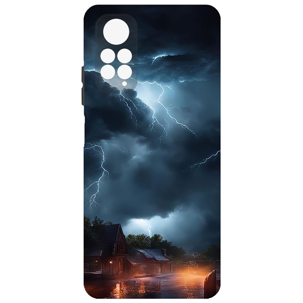 

Чехол-накладка Krutoff Soft Case Ночная гроза для Xiaomi Redmi Note 11 Pro черный