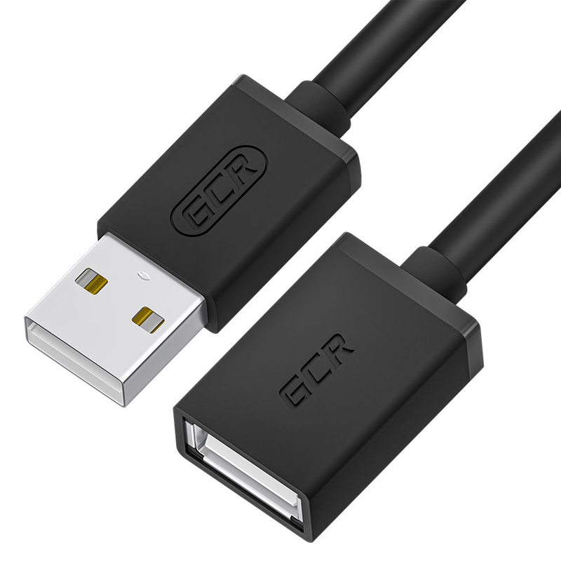 

Удлинитель Greenconnect USB A - USB A вилка-розетка 0.75м (GCR-55068 0.75m) черный