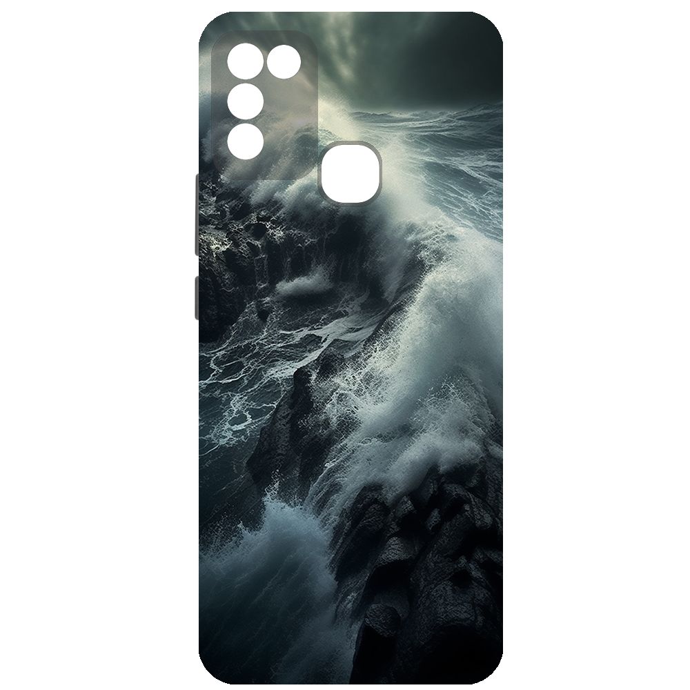 

Чехол-накладка Krutoff Soft Case Шторм для Infinix Hot 11 Play черный