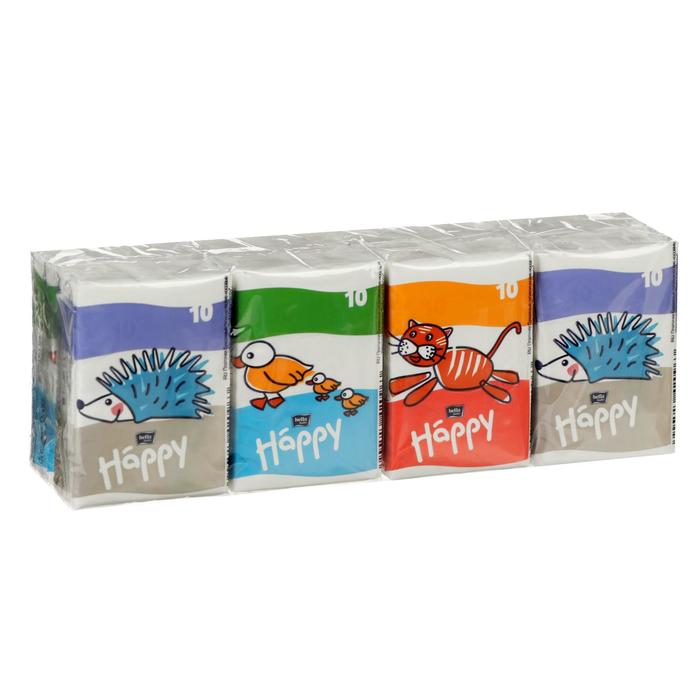 

Платочки бумажные гигиенические носовые трехслойные Bella baby Happy, 10 шт (16 шт.), Белый