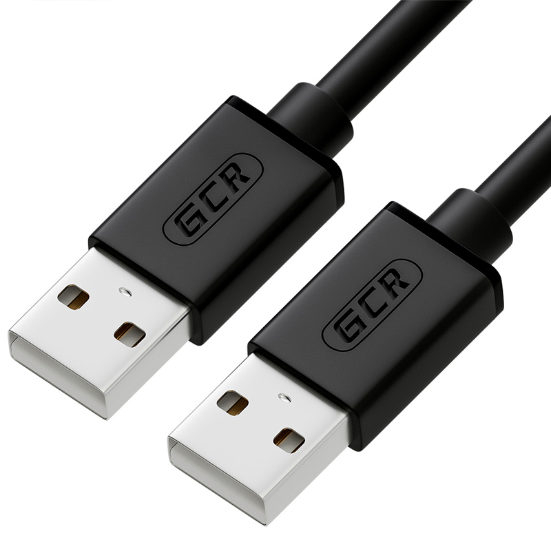 

Кабель Greenconnect USB A - USB A вилка-вилка 0.15м (GCR-UM2M-BB2S 0.15m) черный