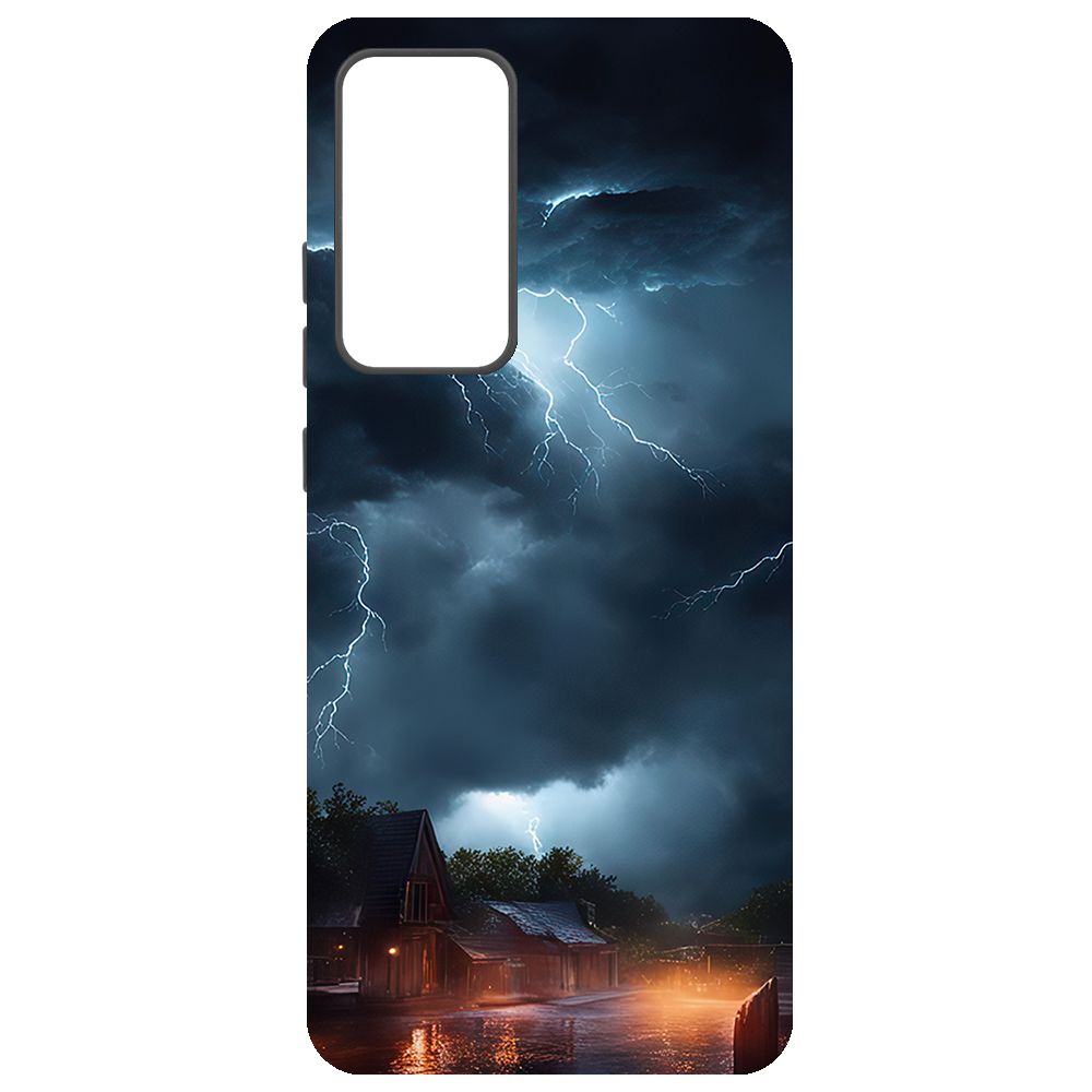 

Чехол-накладка Krutoff Soft Case Ночная гроза для Xiaomi 12X черный