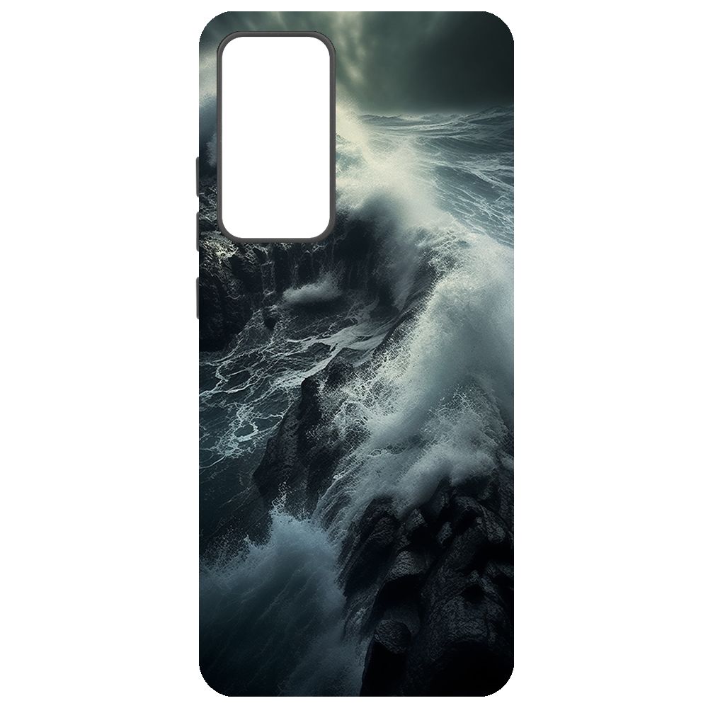 

Чехол-накладка Krutoff Soft Case Шторм для Xiaomi 12X черный