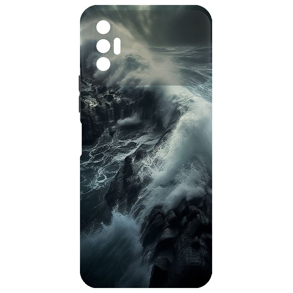 

Чехол-накладка Krutoff Soft Case Шторм для Tecno Spark 8P черный