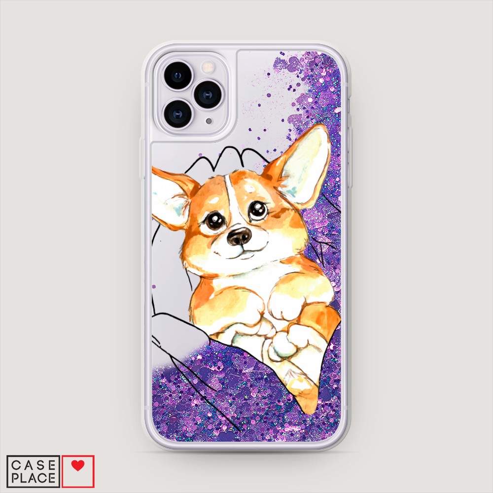 

Чехол Awog на Apple iPhone 11 Pro Max / Айфон 11 Pro Max "Корги в ладошках", Разноцветный, 12292-1