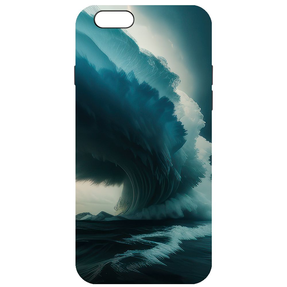 

Чехол-накладка Krutoff Soft Case Торнадо для iPhone 6/6s черный