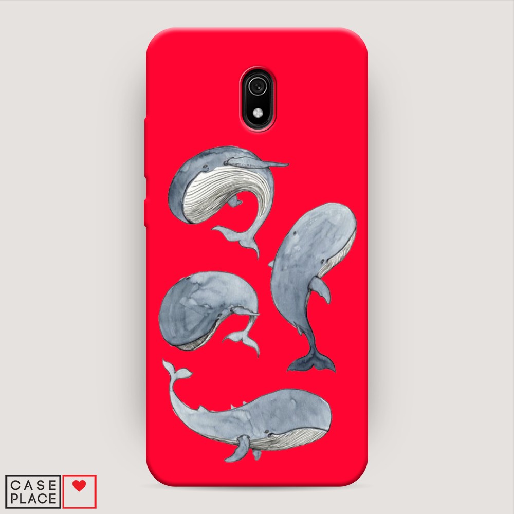 

Чехол Awog на Xiaomi Redmi 8A "Киты", Разноцветный, 37253-1