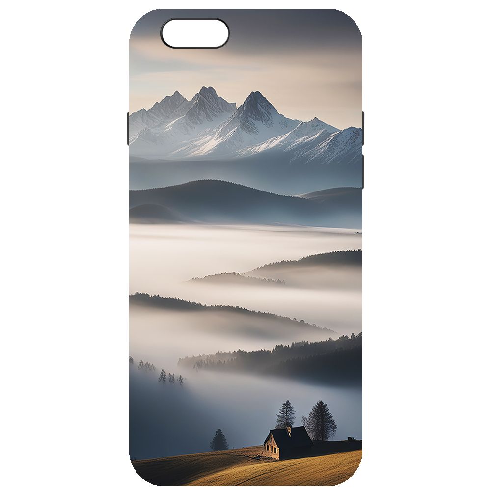 

Чехол-накладка Krutoff Soft Case Туман для iPhone 6/6s черный
