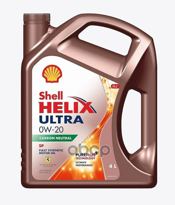 

Масло Моторное Синтетическое Shell Helix Ultra Sp 0W-20, 4L