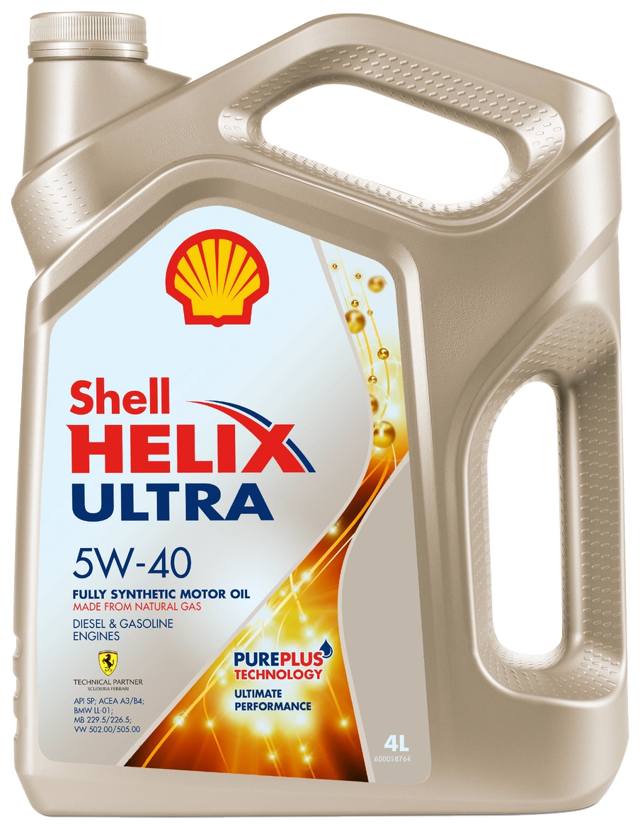 Масло Моторное Синтетическое Shell Helix Ultra Sp 5W-40, 4L