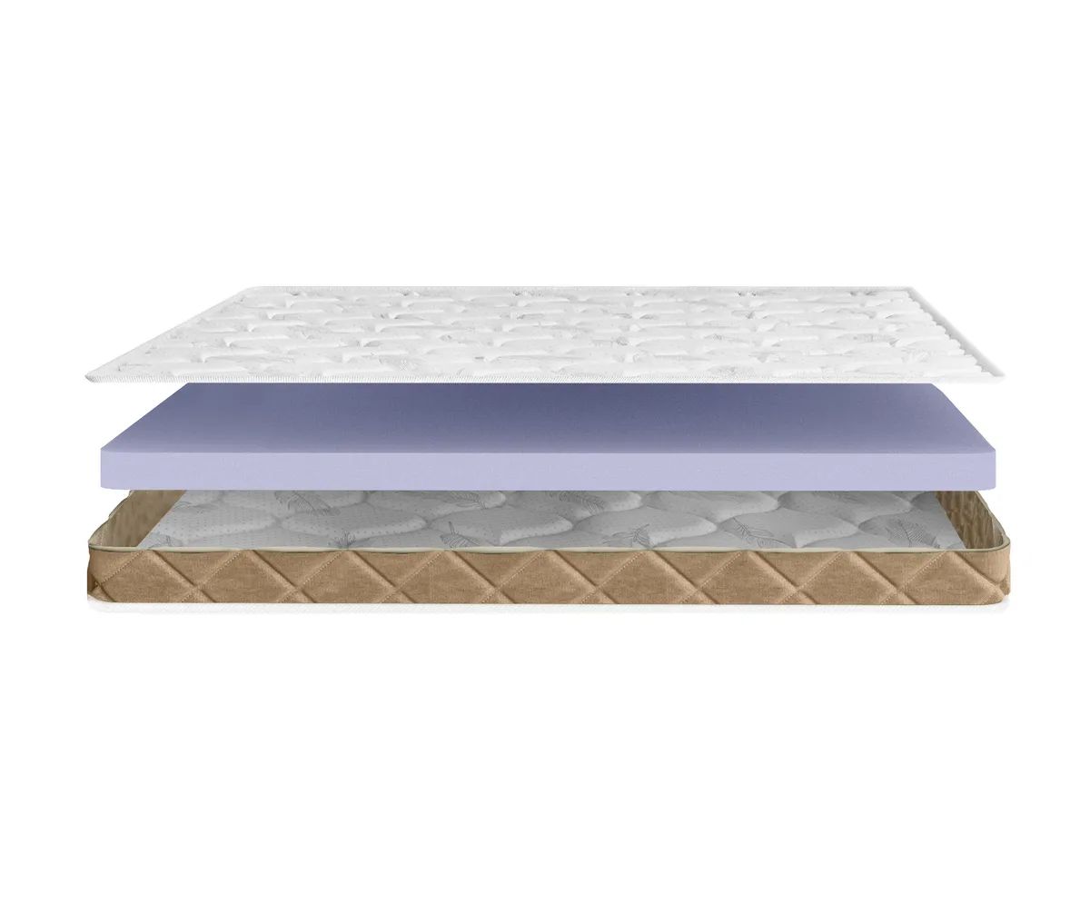 

Матрас топпер 100х190 DAVI SLEEP Forma New двухсторонний, высота 4 см, Белый, Forma New