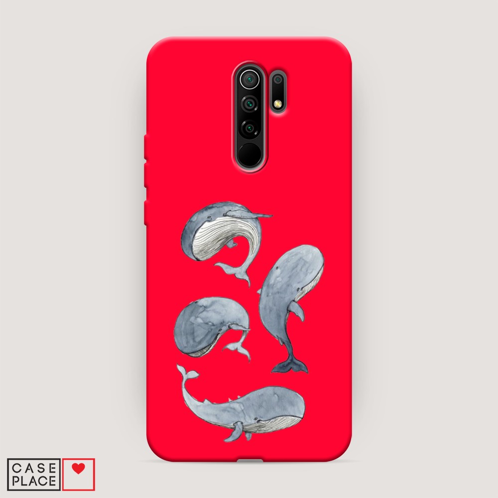 

Чехол Awog на Xiaomi Redmi 9 "Киты", Разноцветный, 38353-1