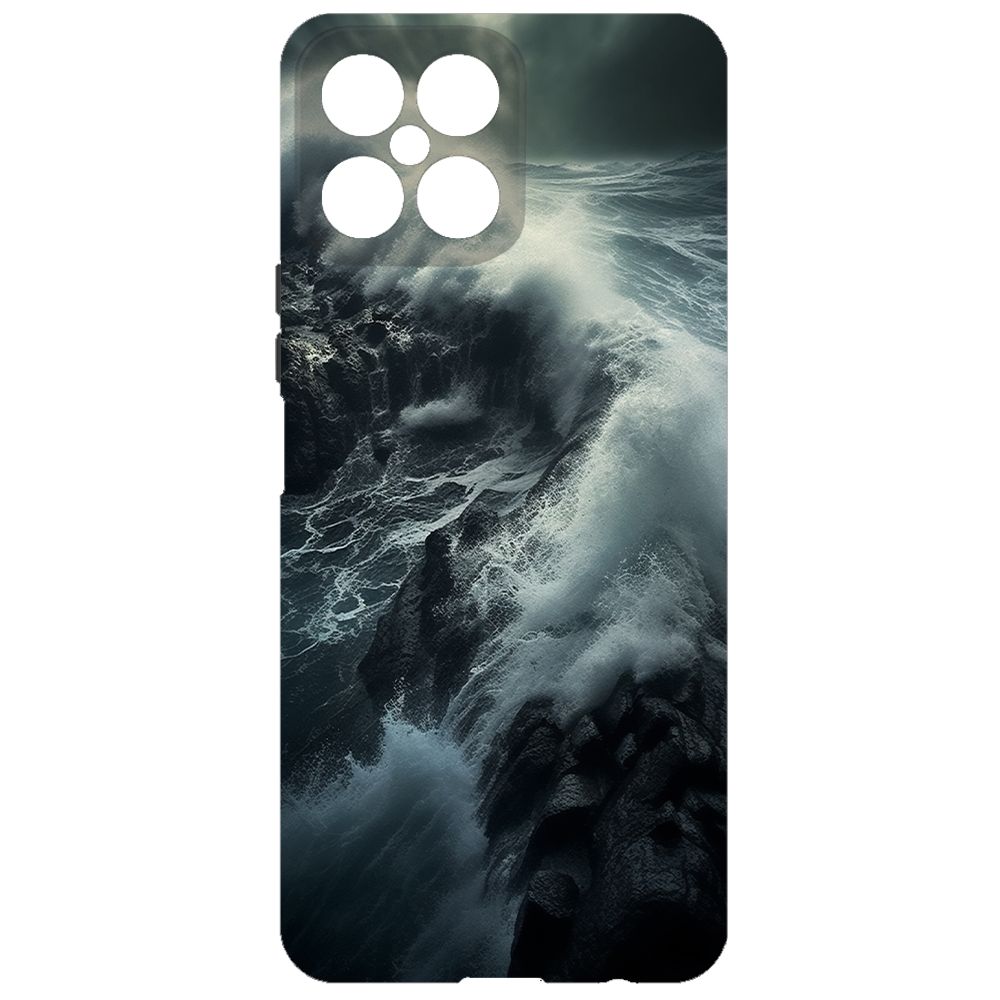 

Чехол-накладка Krutoff Soft Case Шторм для Honor X8 черный