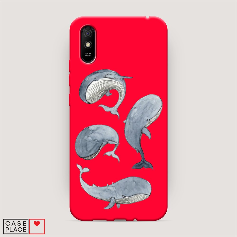 

Чехол Awog на Xiaomi Redmi 9A "Киты", Разноцветный, 38953-1