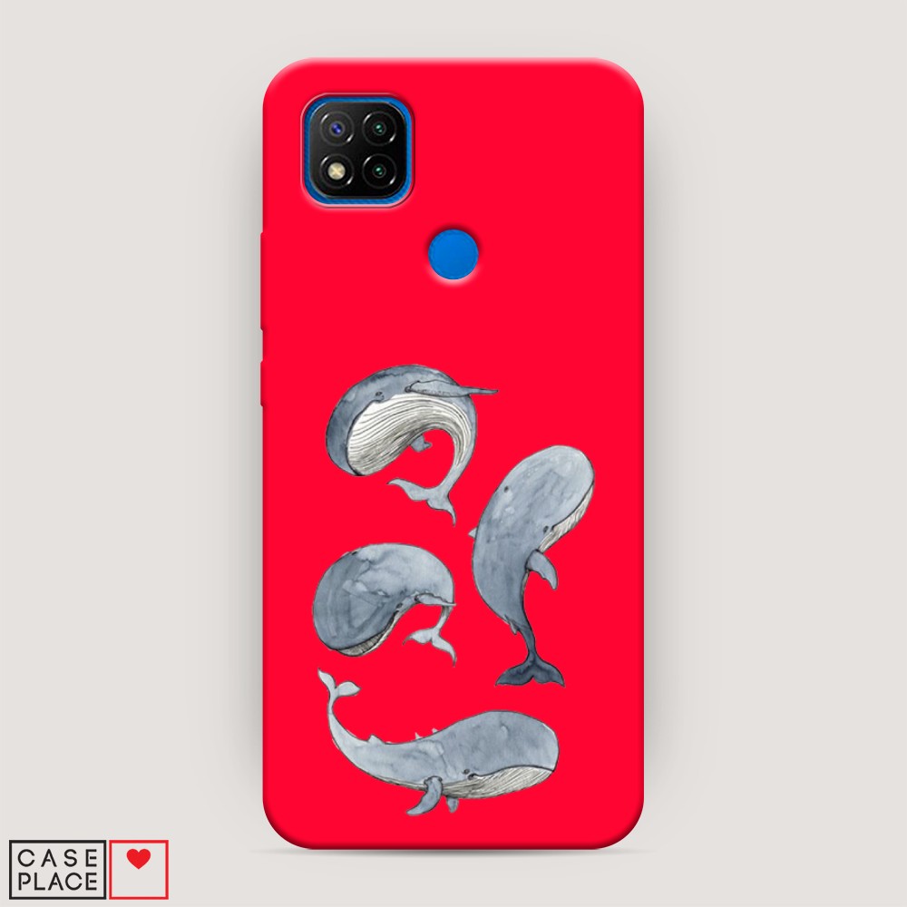 

Чехол Awog на Xiaomi Redmi 9C "Киты", Разноцветный, 39053-1