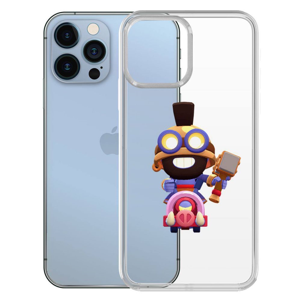 

Чехол-накладка Brawl Stars-Карл Всадник на кабане для iPhone 13 Pro