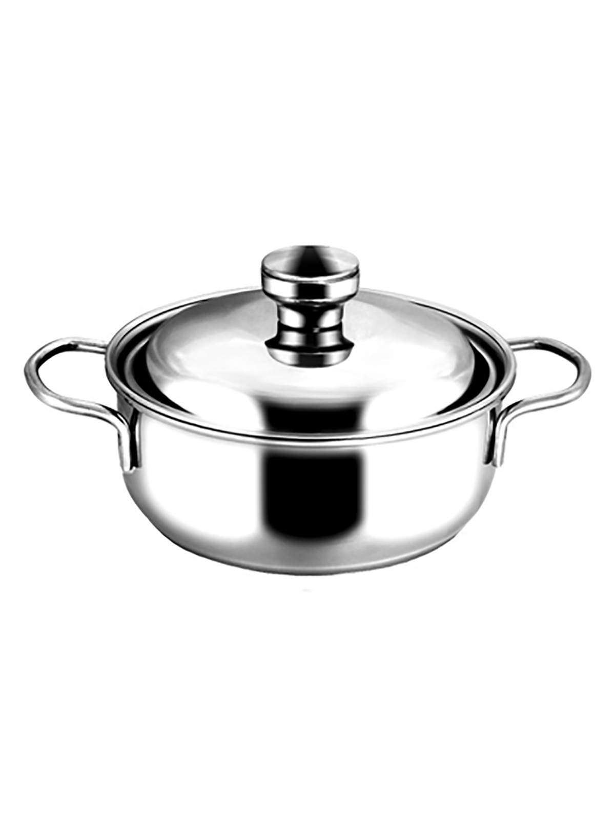 

Кастрюля с крышкой Amet Классика, нержавеющая сталь, 1,5 л, Серебристый