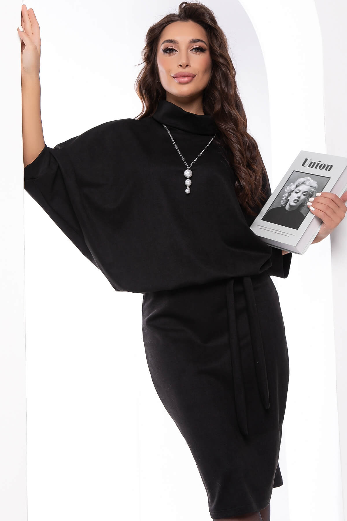 

Платье женское LT Collection Антония черное 46 RU, Черный, Антония