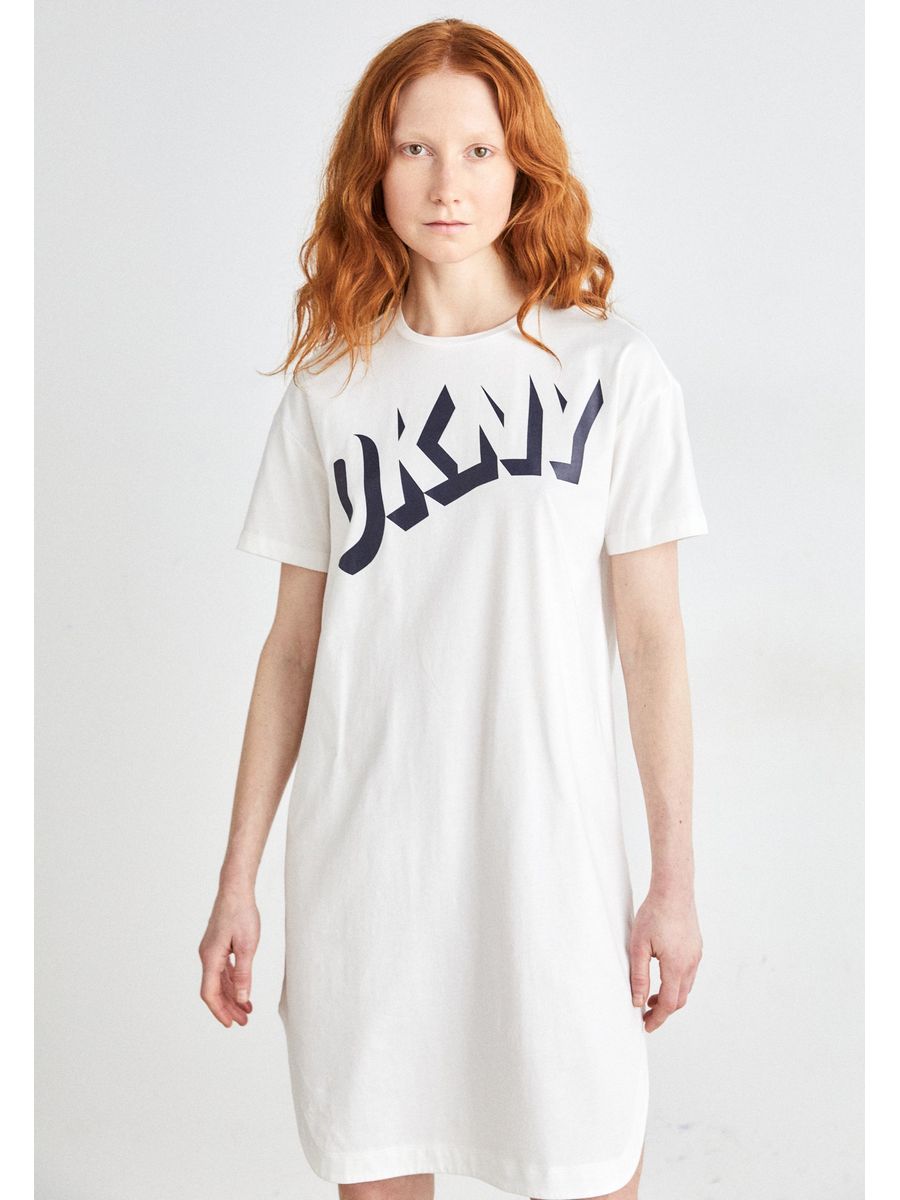 

Платье женское DKNY DK121C0Y4 белое L, Белый, DK121C0Y4