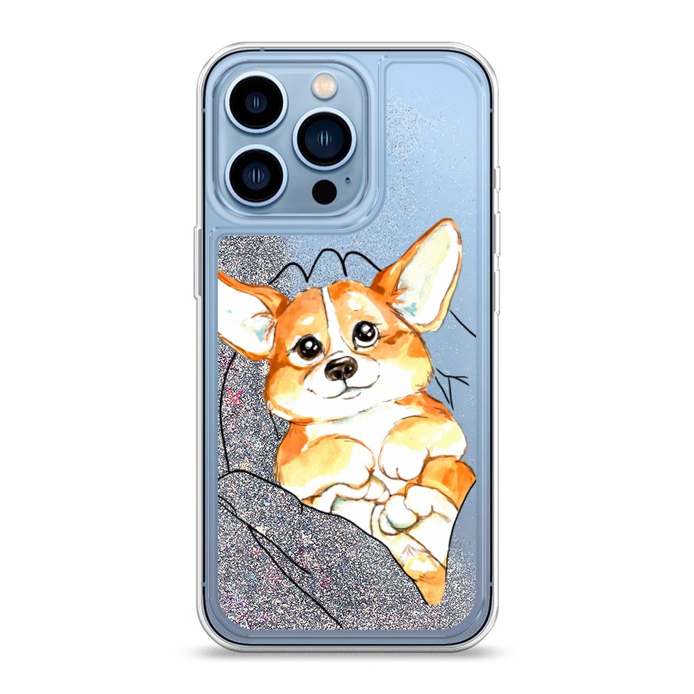 

Чехол Awog на Apple iPhone 13 Pro / Айфон 13 Pro "Корги в ладошках", Разноцветный, 14391-1