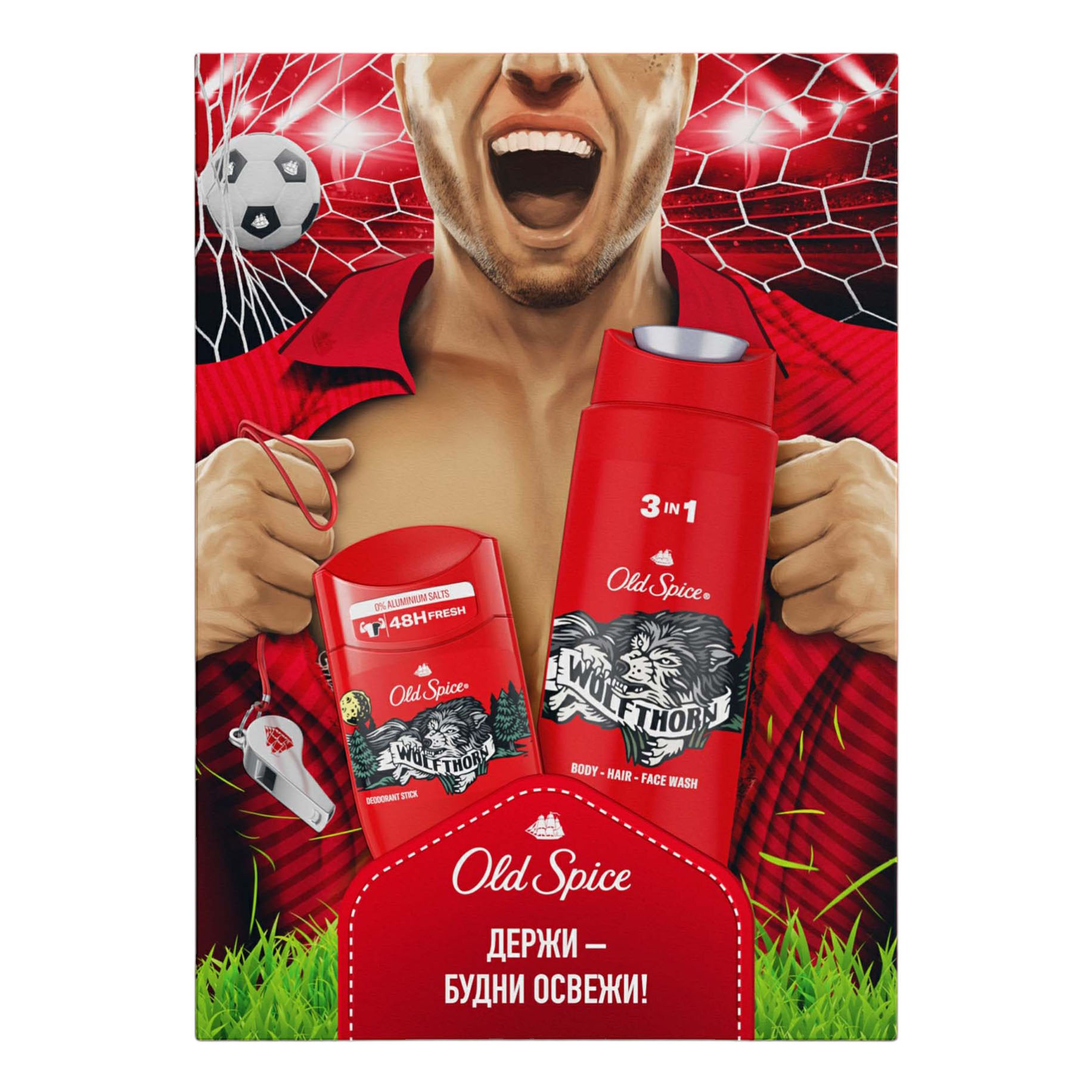 Косметический набор для тела Old Spice Wolfthorn для мужчин 2 предмета 774₽