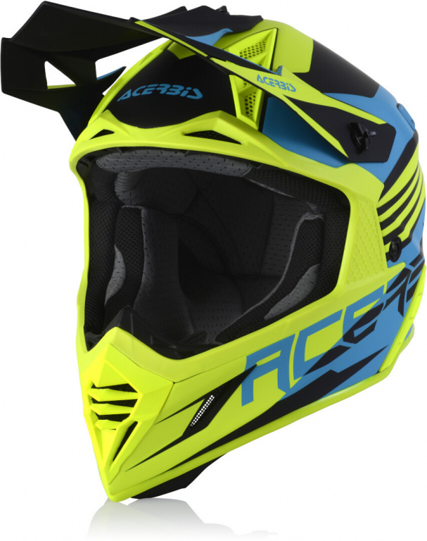 

Шлем Acerbis X-TRACK Light Blue Fluo Yellow, Голубой;желтый;черный, 0023901.462