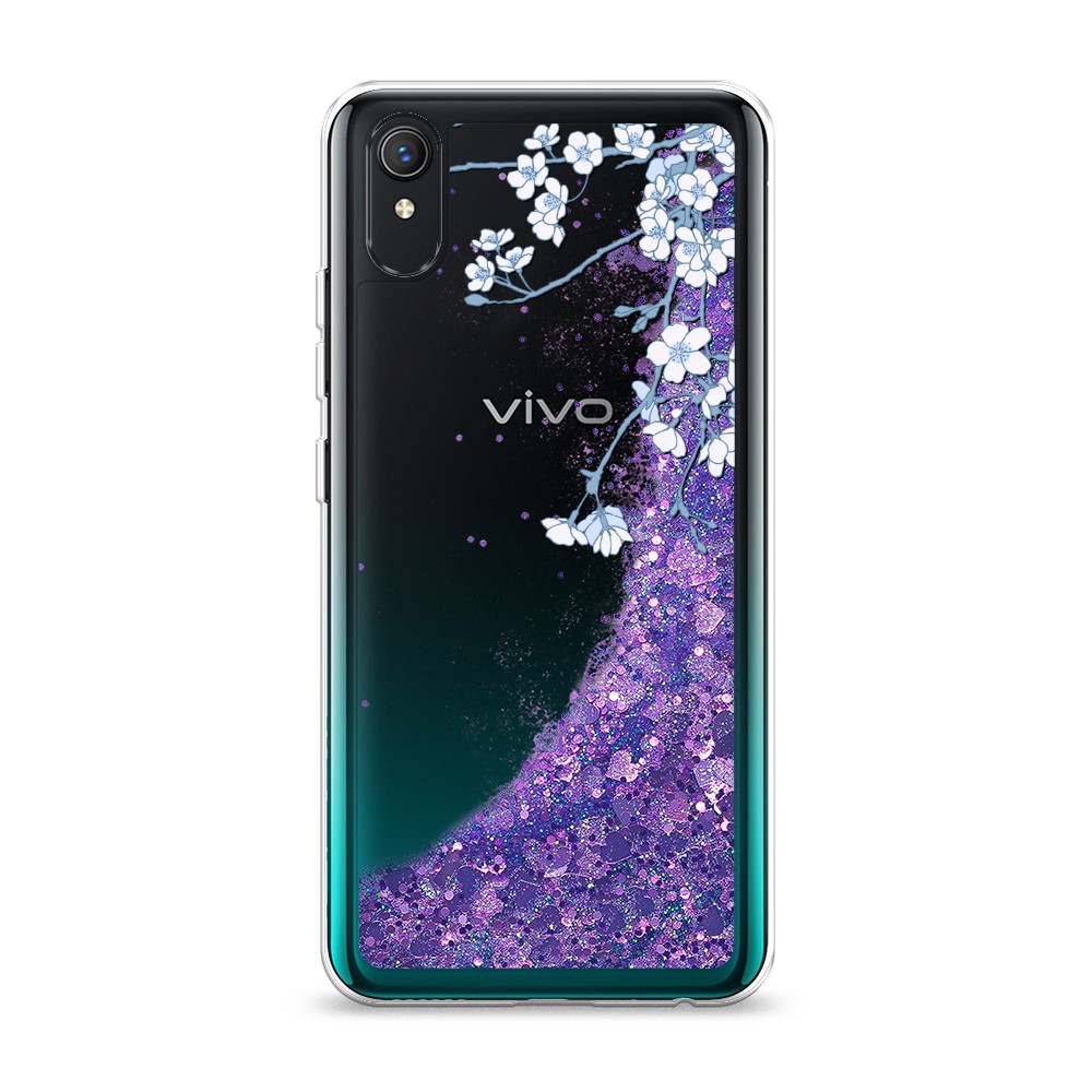 

Жидкий чехол с блестками "Цветочная фантазия 3" на Vivo Y1s, 263292-1