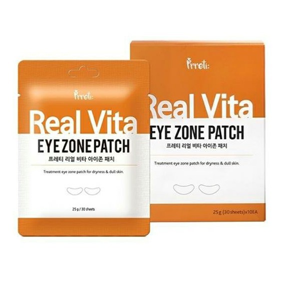Патчи для кожи вокруг глаз Prreti Real Vita с витаминным комплексом 30 шт