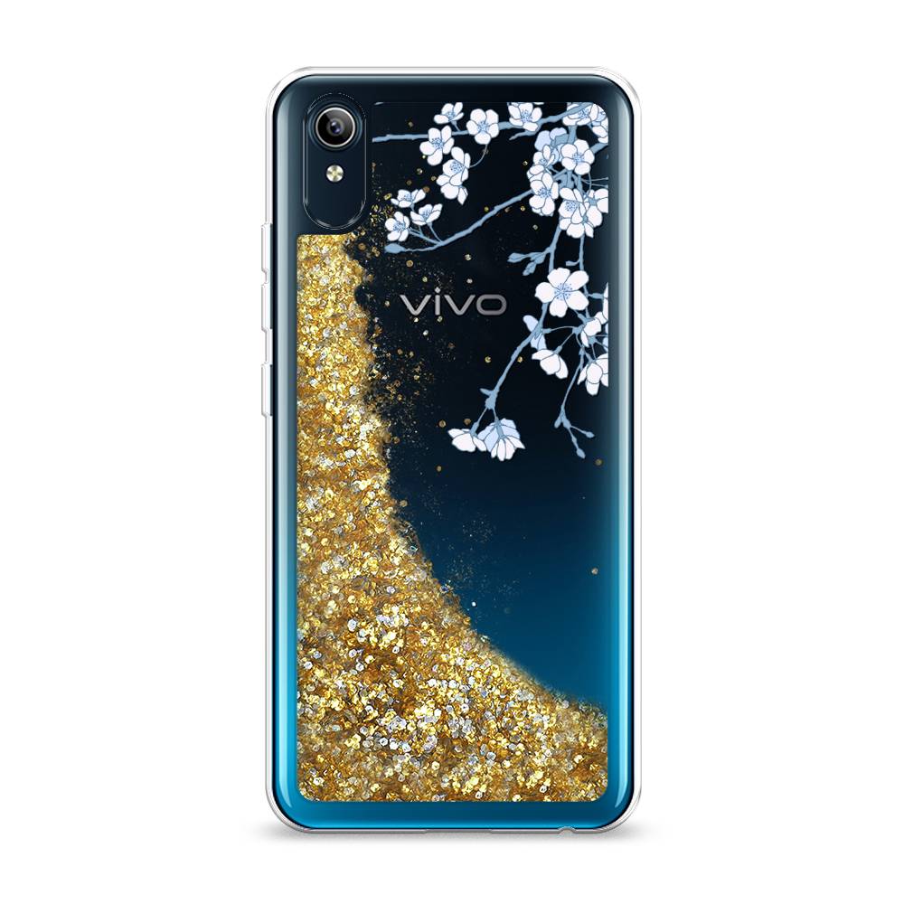 

Жидкий чехол с блестками "Цветочная фантазия 3" на Vivo Y91c, 262890-1