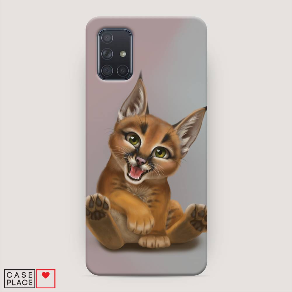 

Пластиковый чехол "Малыш рыси" на Samsung Galaxy A71, 29020-1