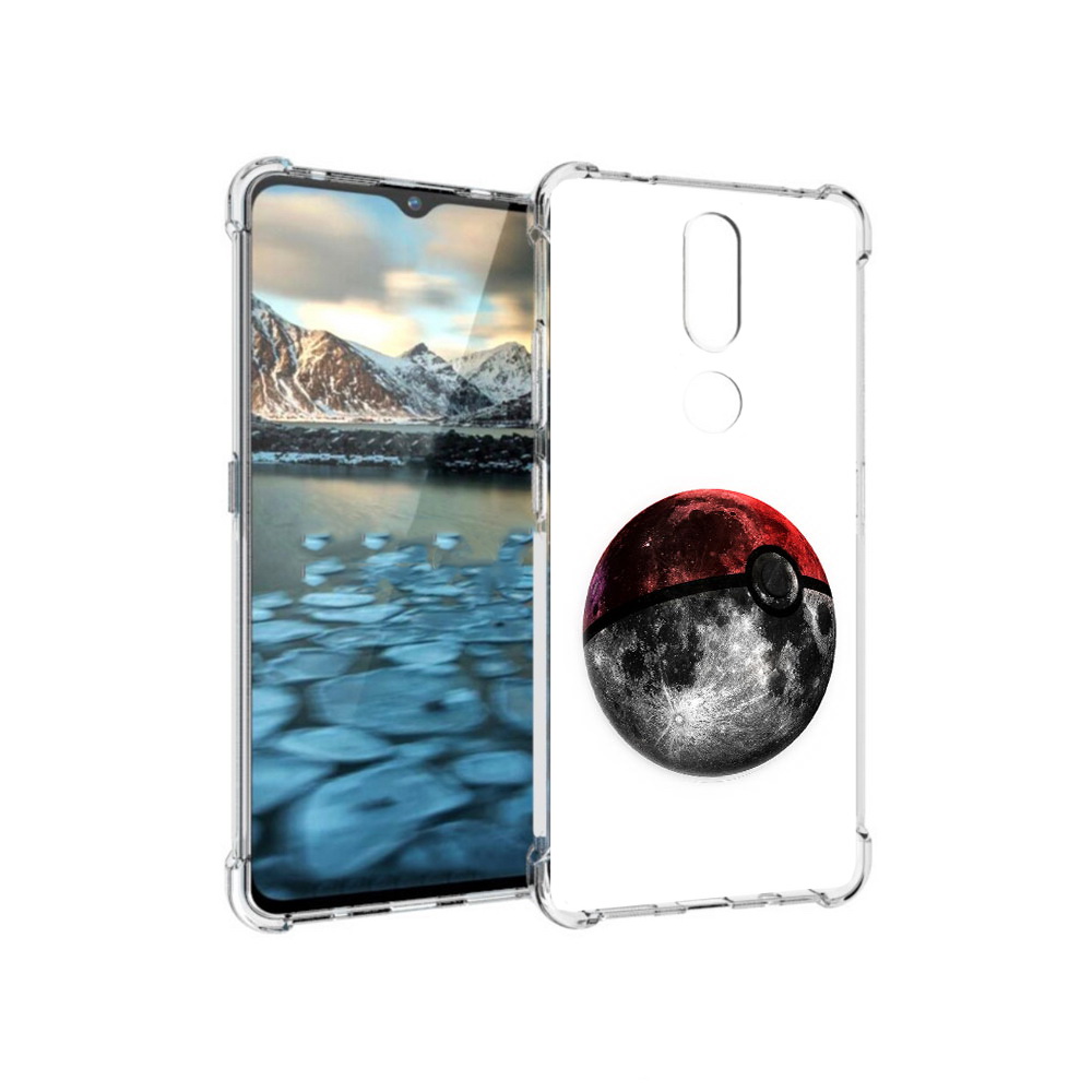 

Чехол MyPads Tocco для Nokia 2.4 планета покебол (PT227049.107.543), Прозрачный, Tocco