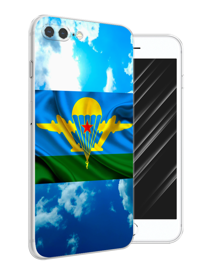 

Чехол Awog на Apple iPhone 7 Plus / Айфон 7 Plus "ВДВ флаг в небесах", Разноцветный, 10750-5