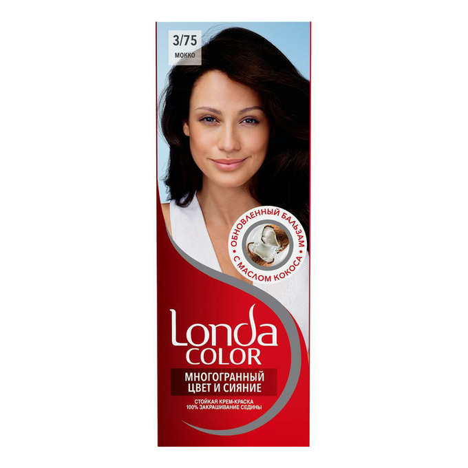 Краска для волос Лонда колор Многогранный цвет и сияние 375 мокко оттеночный бальзам для волос тоника 5 43 мокко 150 мл