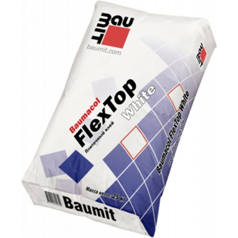 

Клей плиточный Baumit Baumacol FlexTop White 25 кг 4612741800373